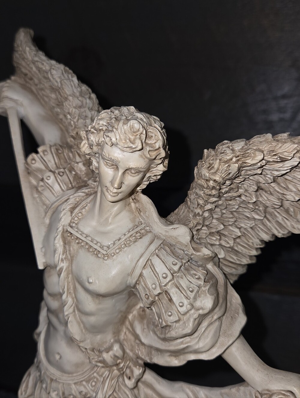 Vintage Satan’s Defeat Revelations Catholic Statue Religious Decor - Picture 8 of 11